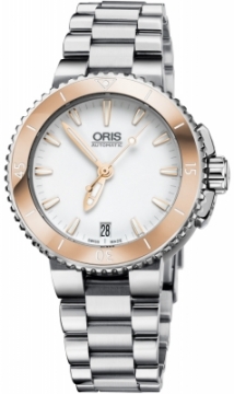 Buy this new Oris Aquis Date 36mm 01 733 7652 4356-07 8 18 01P midsize watch for the discount price of £1,148.00. UK Retailer.